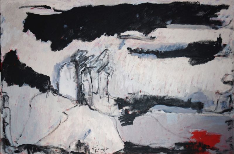 Paesaggio---2018---tecnica-mista-su-tela---cm-100x150