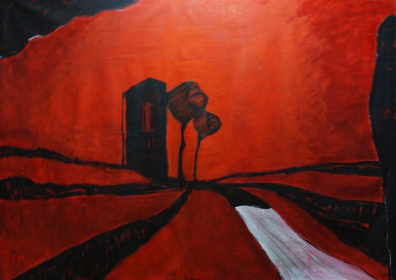 Metamorfosi-di-un-paesaggio---2019---tecnica-mista-su-tela---cm-145x200
